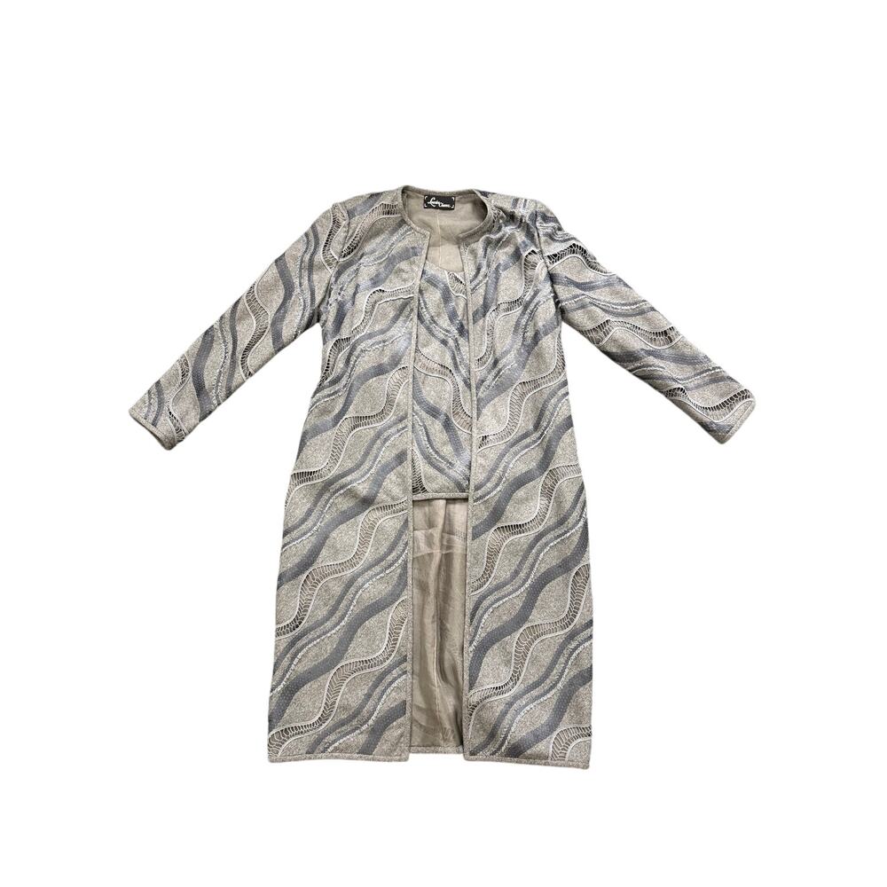 Lourdes Chavez 100% Cashmere Embellished Coat & Shell Set